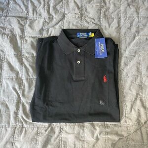 Polo by Ralph Lauren Black Polo Shirt with Red Logo